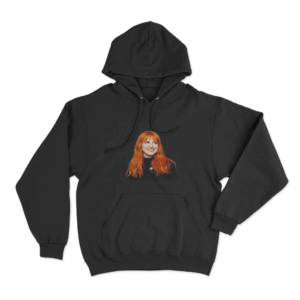 Hayley Williams Orange Hair Portrait Unisex Hoodie Black