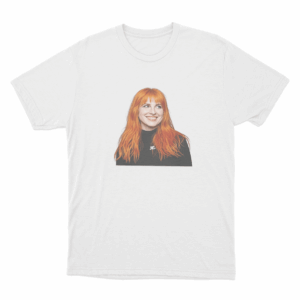 Hayley Williams Orange Hair Portrait Unisex T Shirt White
